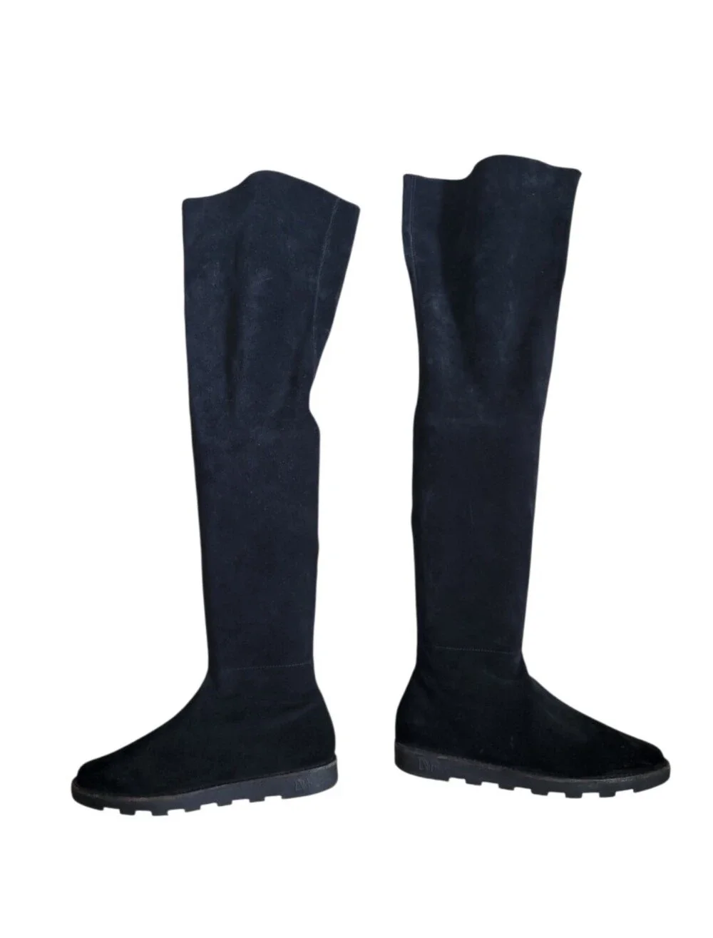 Diane‎ Von Furstenburg DVF Over The Knee Suede Boots Black